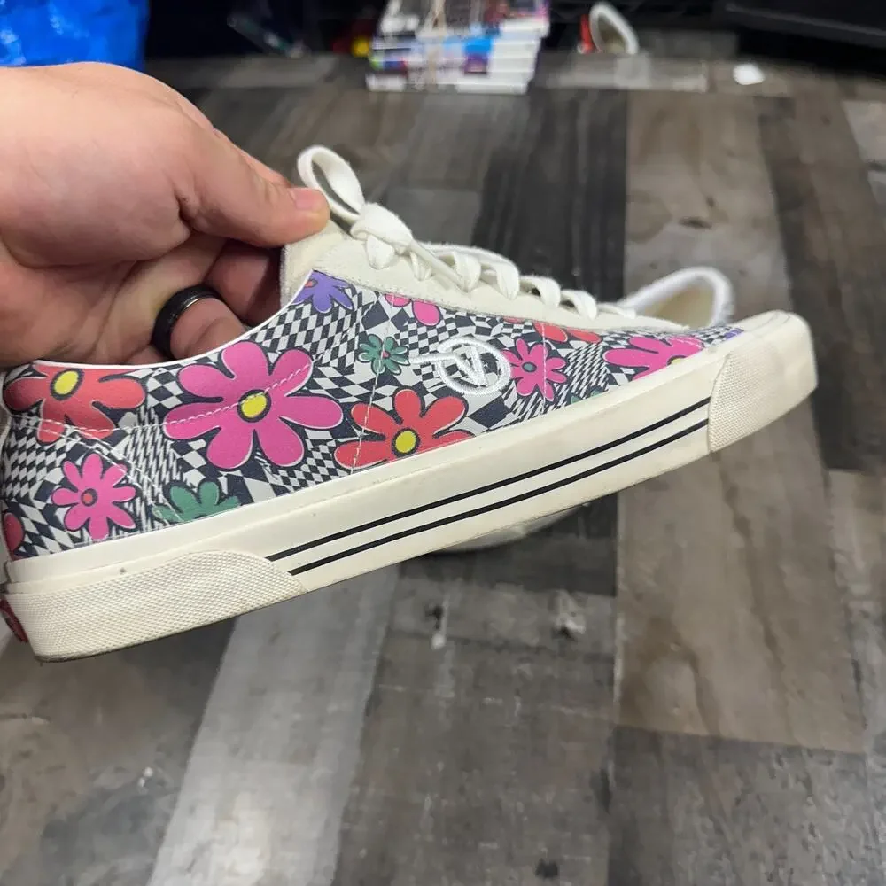 Vans Sid DX‎ Floral Check Men's Low Top Skate Sneakers Size 11